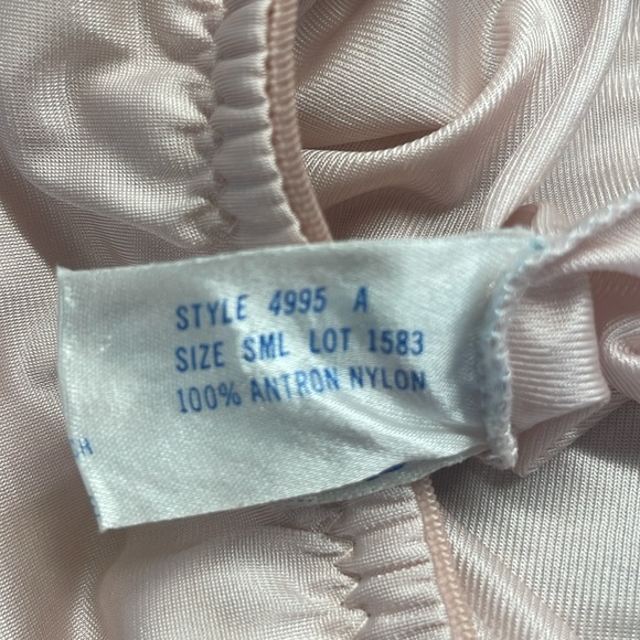 Vintage wonder Maid non-cling light pink lace slits half slip skirt women size S - Picture 11 of 11